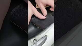 Amazing adhesive leather sticker: furniture and car seat repair#diyrepair #furniturehack