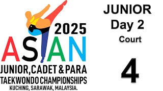 Court 4 - Day 2 Asian Junior Championships 2025