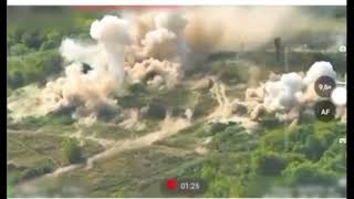 (VIDEO) airstrike with American high-precision GBU-39 up to 40 of Russian were hit
