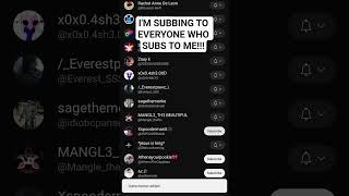 I'M SUBBING TO EVERYONE WHO SUBS TO ME!!! #shorts #sub4sub #subscribe #fyp