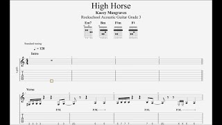 High Horse - Rockschool Acoustic Guitar Grade 3 - Guitar TAB