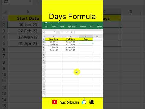 Find Total Days between two dates