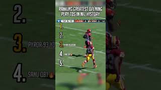Ranking Greatest Opening Play Touchdowns in NFL History #shorts