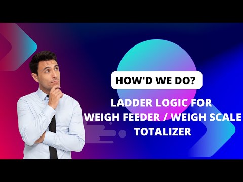LADDER LOGIC FOR WEIGH SCALE / WEIGH FEEDER TOTALIZER. #plc #rslogix #rslogix5000 #counter #timer