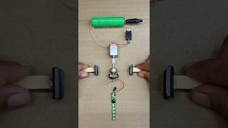 Magnetic Induction LED Test Using Dual DC Motors – DIY Generator Concept