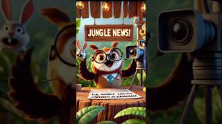 🦉 Jungle News Gone Wrong! 📸 Owl’s Channel Got Hacked 😂 | TechTales AI Shorts #shorts #viral