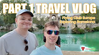 Flying to Barcelona for Our First Virgin Voyages Cruise! | Day 1 Travel Vlog | Virgin Voyage 2025