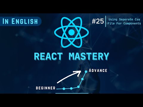 REACT MASTERY || Lecture - 25 || Using Separate CSS file for our components
