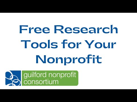 Free Research Tools for Your Nonprofit