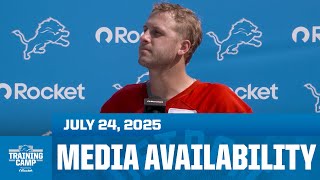 Detroit Lions players meet with the media on July 24 | 2025 Training Camp Day 4