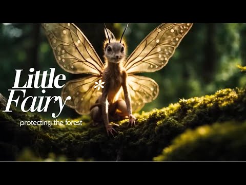 This little fairy has a BIG job—protecting the forest with cuteness! 🍄✨