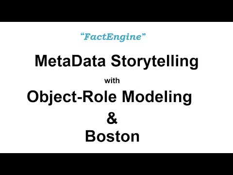 Metadata Storytelling Using AI - Object-Role Modeling and Boston