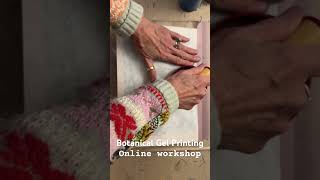 Botanical Gel Printing Online Workshop  #onlineart #gelprinting #arttutorials