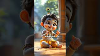 The Cutest Makhan Chor Ever! 💛🦚 #shorts