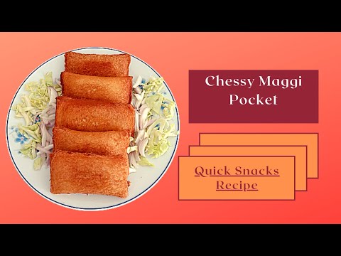 Cheesy Maggi Pocket | Cheesy Maggi Bread Puff | Kids special lunch box recipe | The Hobble Belly