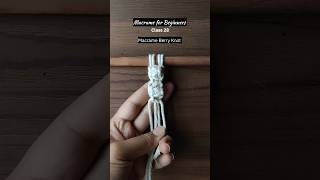Macrame for Beginners Class 28 #macrameforbeginners #macramepattern #macrametutorial #diymacrame