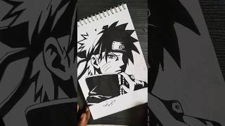 ✨Naruto Stencil Art 💥 #naruto #animeeart #anime #artwork #stencilart #drawing #artwork #shortsfeed