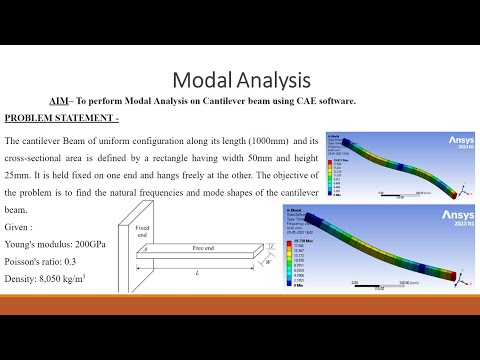 Modal Analysis on Cantilever Beam Using Ansys Workbench