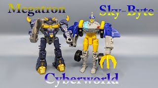 Chuck's Reviews Transformers Cyberworld Cyber Changers Megatron and Sky-Byte