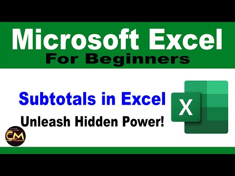 Excel Subtotal Function: ANOTHER Hidden Feature