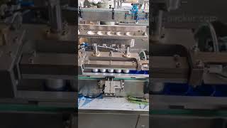 Automatic bottle cap lining assembly machine 5 station linear assembly equipment
