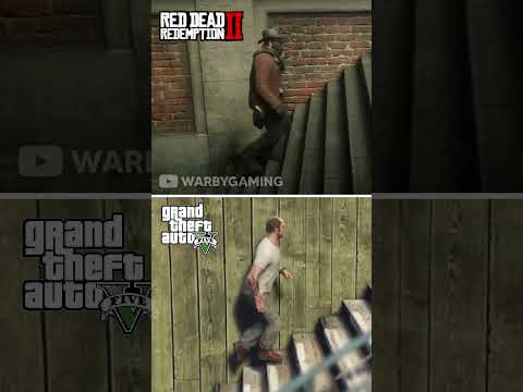 RDR2 vs GTA 5 | Stairs Physics