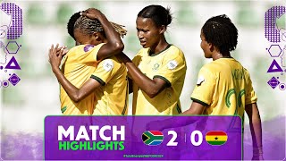 South Africa 2-0 Ghana Match Highlights l TotalEnergies WAFCON 2024 l Matchday 1