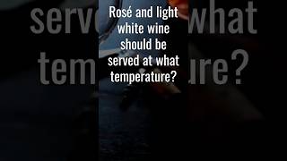 Serving my Rosé and light whites how cold? 🍷 🥶 #winefacts