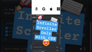 Create an Infinite Scroller only with CSS #quicktips #webdev #tip #webdesign #bootstrap #css #trick