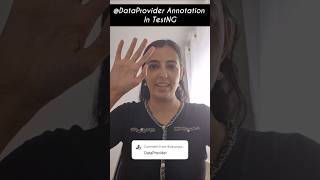 @DataProvider Annotation In TestNG Explained #DataProvider #testng #TestAutomation