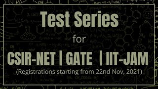 Test Series for CSIR-NET | GATE 2022 | IIT-JAM 2022 | J Chemistry Test Series Schedule