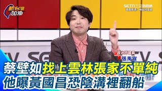 蔡壁如PK黃國昌勝算？張禹宣：蔡壁如是撞到頭嗎？他若知道選黨主席穩輸幹嘛要丟人現眼！蔡壁如找上雲林張家不單純？他曝黃國昌恐陰溝裡翻船｜【新台灣加油】三立新聞網 SETN.com