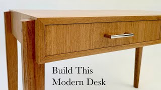 How to Build this Modern Desk / Wood Veneer Basics