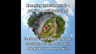 Managing investments is a lot like a rollercoaster!  #girlsandfinance #funny #investmentadvice