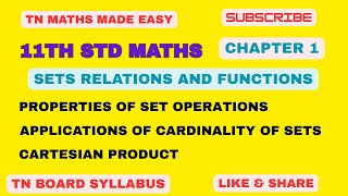 11TH MATHS EM CHAPTER-1 SETS BASIC CONCEPTS -1D TN BOARD