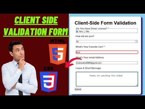 Validation Form Using Html And Css Javascript Tutorial 🚀