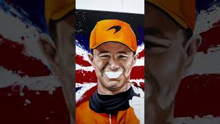 Lando Norris Miami PART 2 - painting process #landonorris #mclarenf1 #formula1 #f1art #f1
