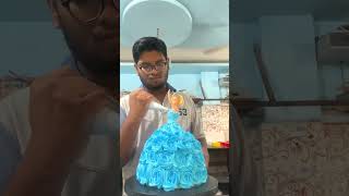 doll cake design making tutorial easy and beautiful | #shorts  @masterchefimran