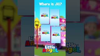 Can you Remember Where Jill is? #memorygame #shortsgame #shorts | Little Angel Nursery Rhymes & Song