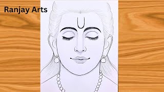 Step by Step Lord Rama Drawing for Beginners | Easy Ram Ji Sketch | Chitra