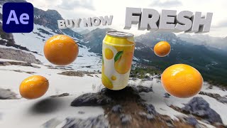 Make 3D CGI Ads in After Effects - NO PLUGINS | After Effects Advanced 3D Tutorial #2