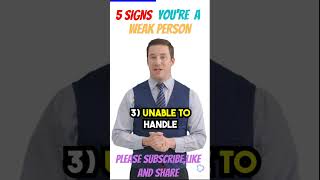 5 signs you're a weak person #shorts #youtubeshorts #digitalgenius