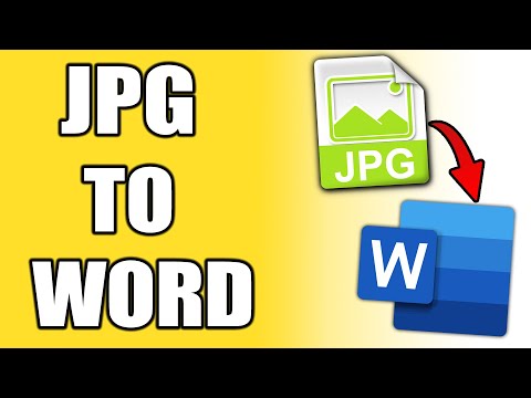 How To Convert JPG To Word Document