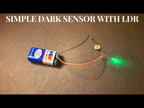 LDR darkness sensor circuit | Simple LDR LED Circuit