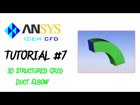 ANSYS ICEM CFD How To Make | Every Monday | 3D Structured Grid (C Grid) for Duct Elbow