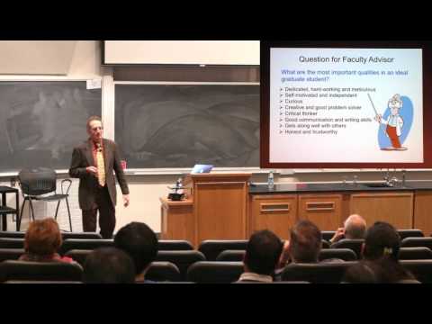 Graduate Student and Faculty Advisor: A Formula for Success