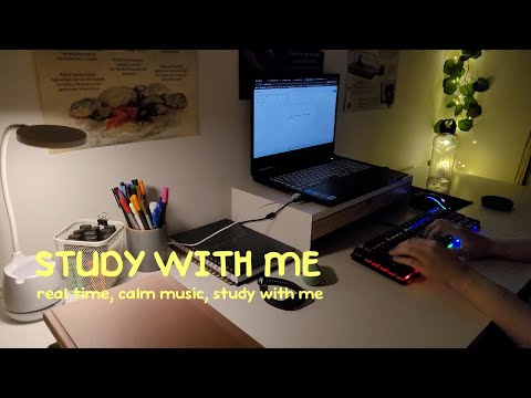 1 Hour Study With Me | Background Noise, Real Study, 10 Minute Break, Pomodoro