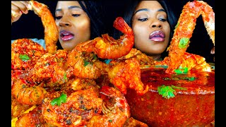 TAKING OVER MY SISTER'S CHANNEL! KING CRAB SEAFOOD BOIL MUKBANG | DESHELLED | SEAFOOD | MUKBANG
