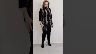 FAUX for FALL 2022 | HONEYLOVE Faux Leather Leggings | OTK Boots | Faux Fur Vest