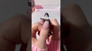 Gel Nail Extensions Removal 💅🏻 #nails #diynails